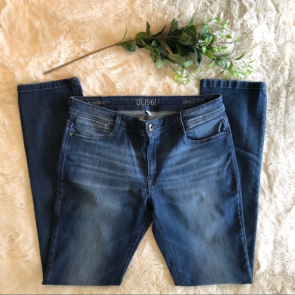 DL1961 a grace high-rise straight size 34 Bates